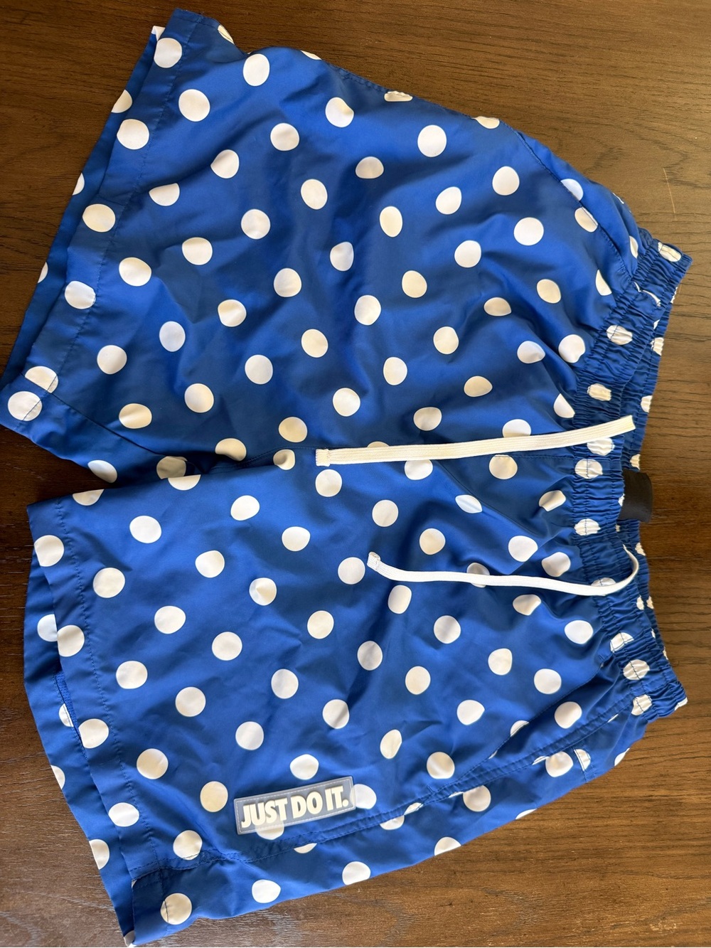 Nike Blue Polka Dot Swim Shorts -